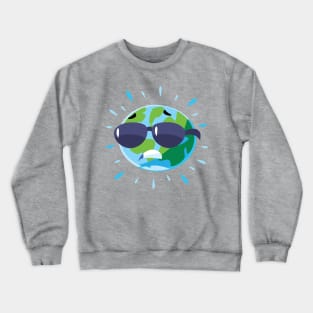 great heat on earth due to the warming of the atmosphere Crewneck Sweatshirt